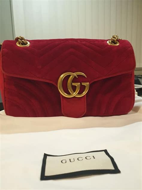 gucci marmont rossa|gucci marmont red velvet medium.